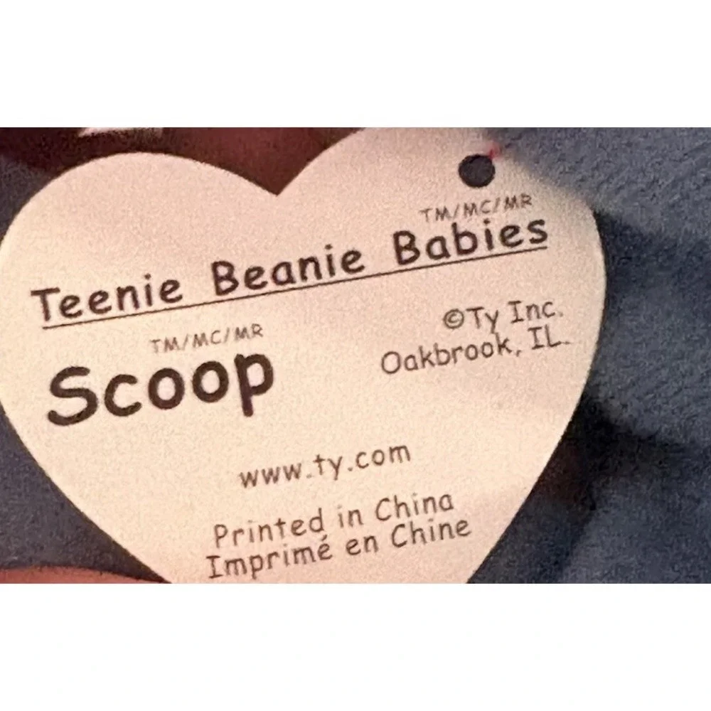 Vtg Ty Beanie Babies Scoop Pelican Lot Mom & Twins Teenie Babies 1993 1996 NWT